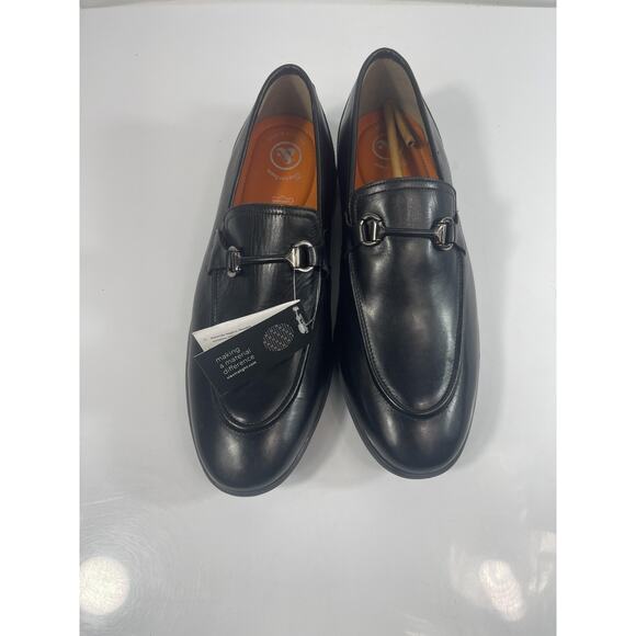Thomas & Vine Burns Bit Shoes Men\'s Size 10.5 Black Slip On Loafers Dress New main image 5